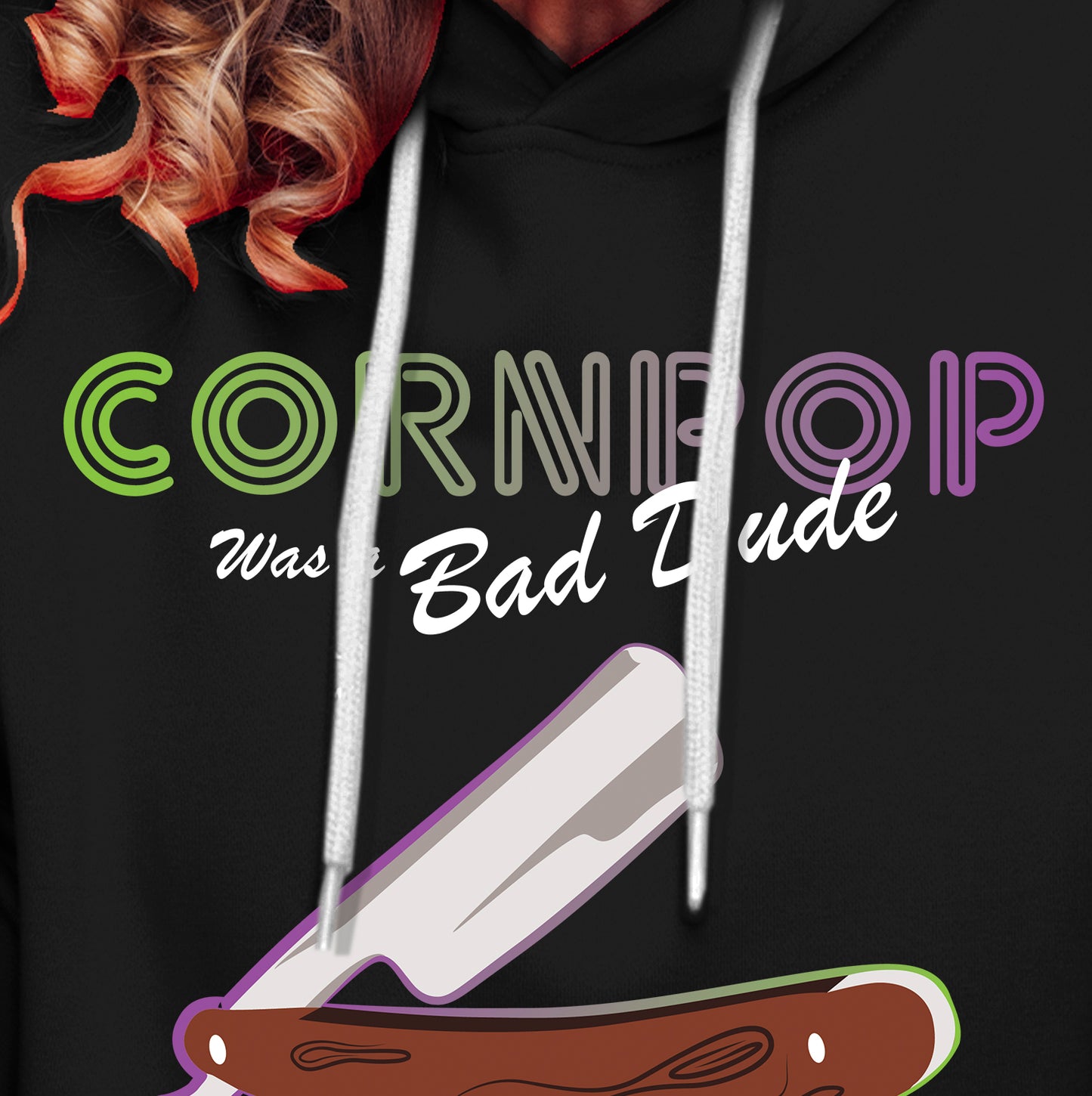 CornPop Was a Bad Dude #2 | PULL-OVER HOODIE (womens)