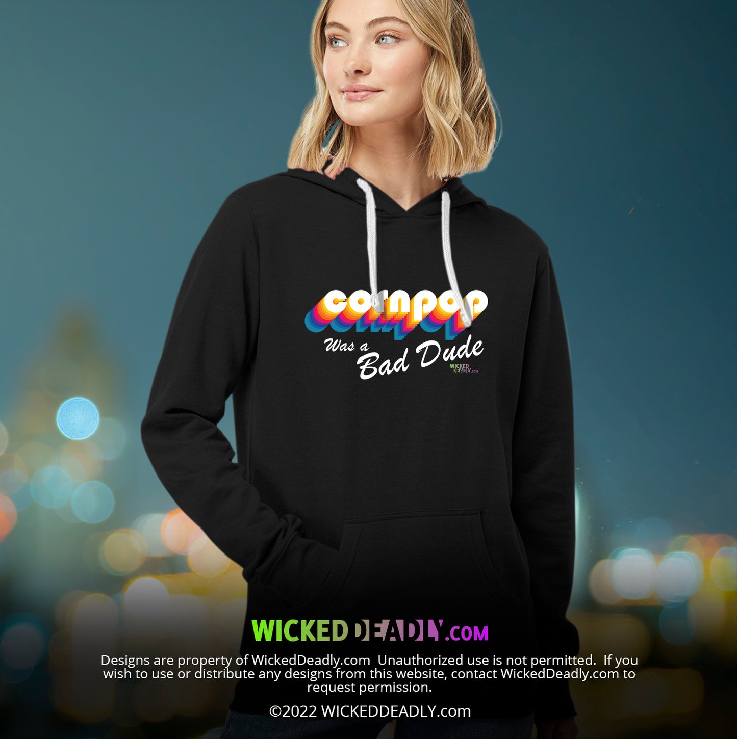 CornPop Was a Bad Dude #3 | PULL-OVER HOODIE (womens)