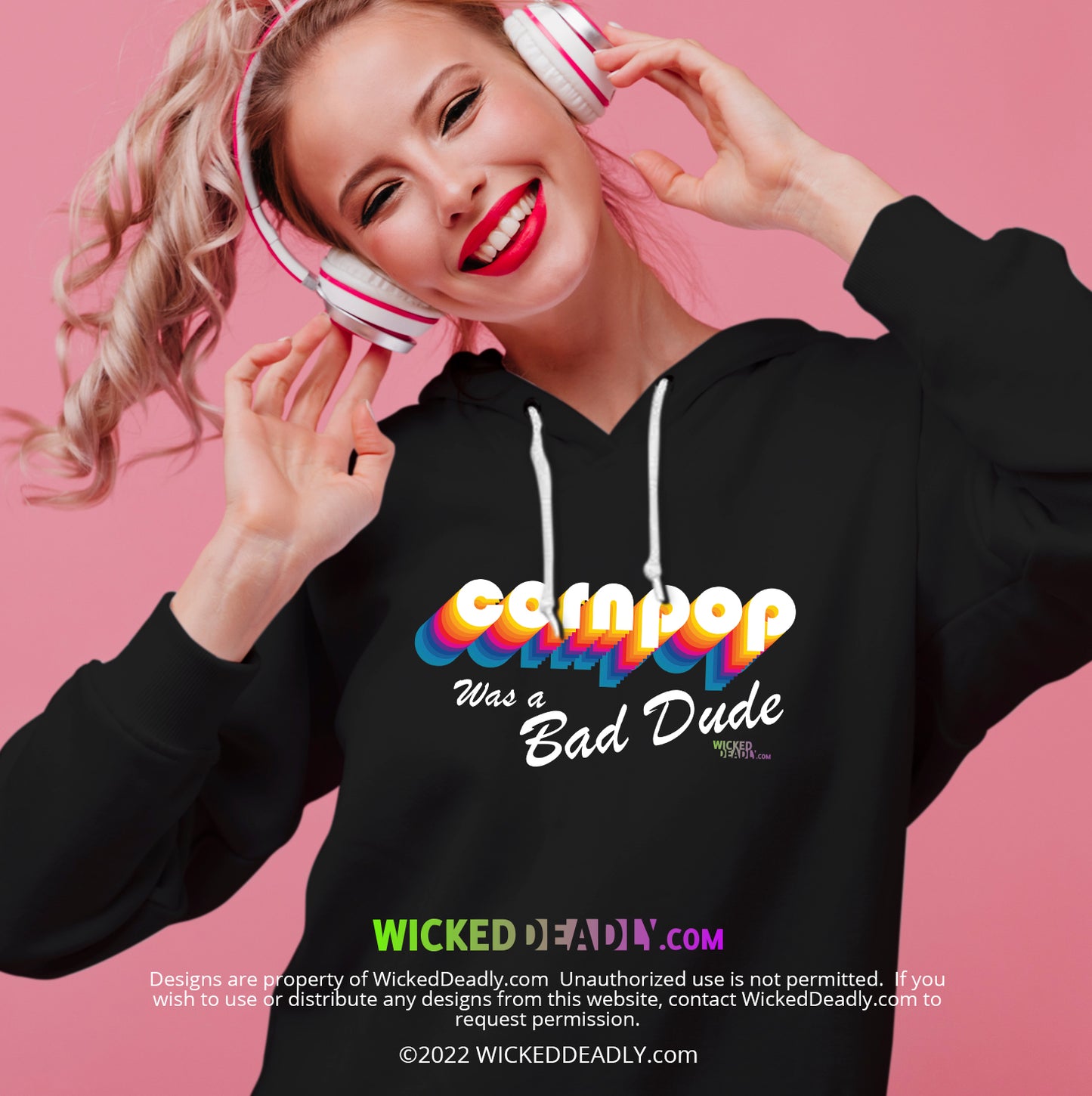 CornPop Was a Bad Dude #3 | PULL-OVER HOODIE (womens)