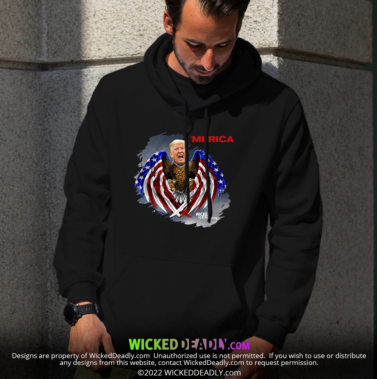 Merica Trump-Eagle | HOODIE (unisex)