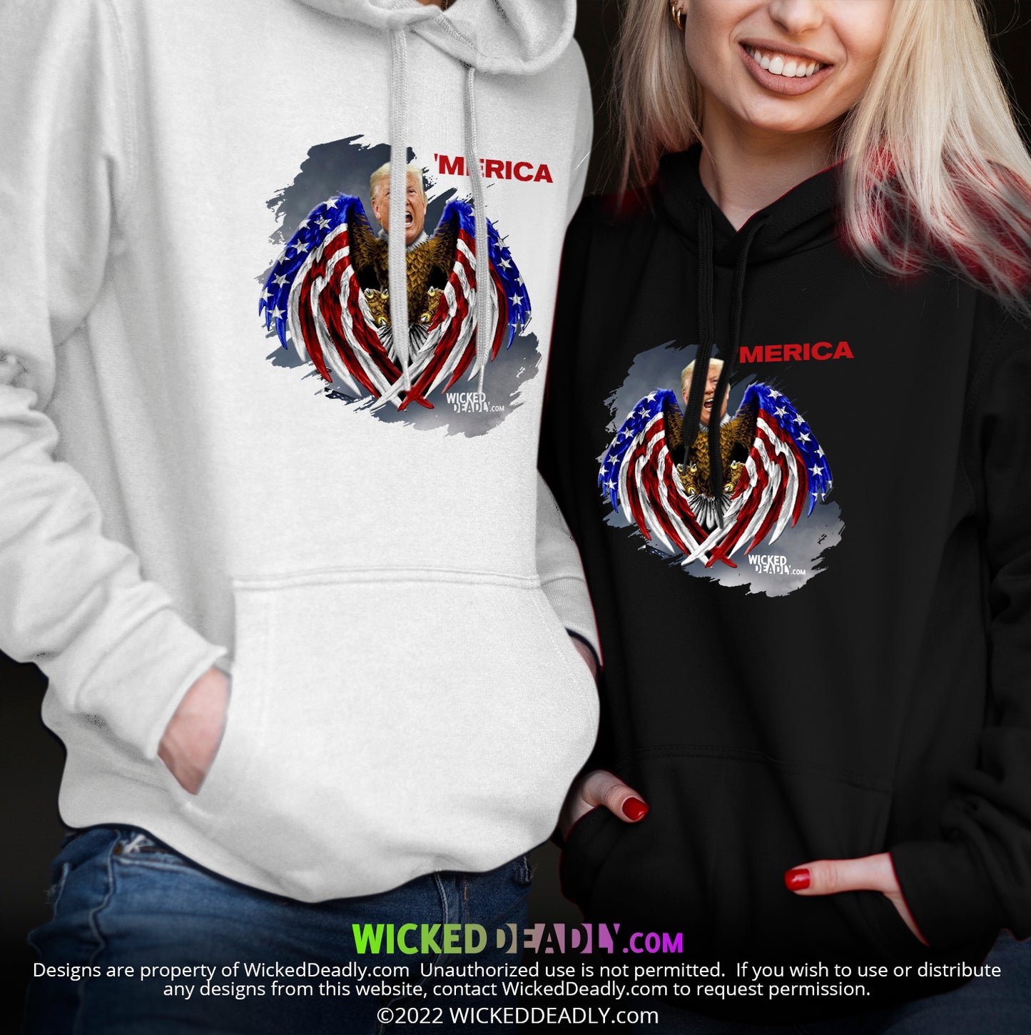 Merica Trump-Eagle | HOODIE (unisex)