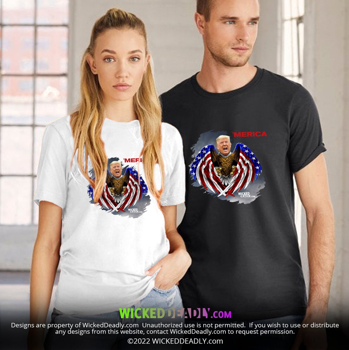 Merica Trump-Eagle | PREMIUM T-SHIRT (unisex)