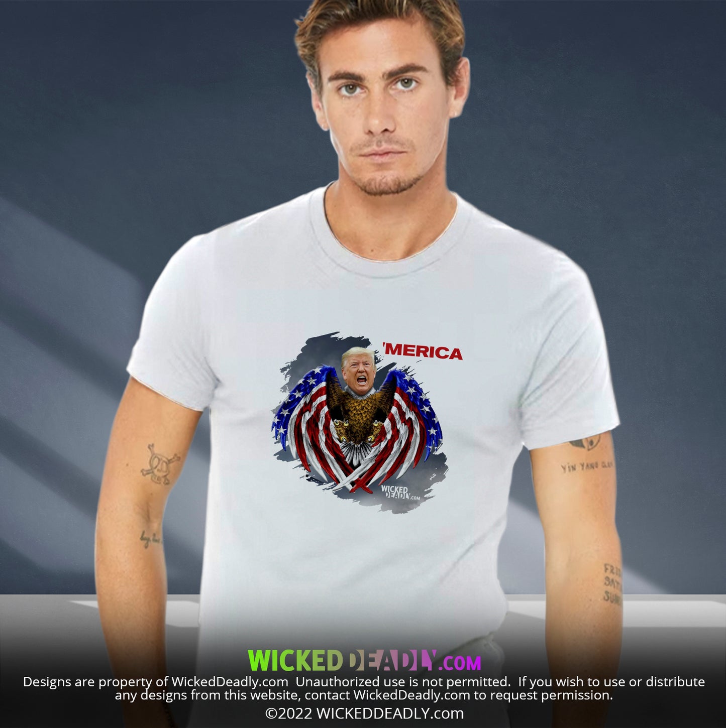 Merica Trump-Eagle | PREMIUM T-SHIRT (unisex)