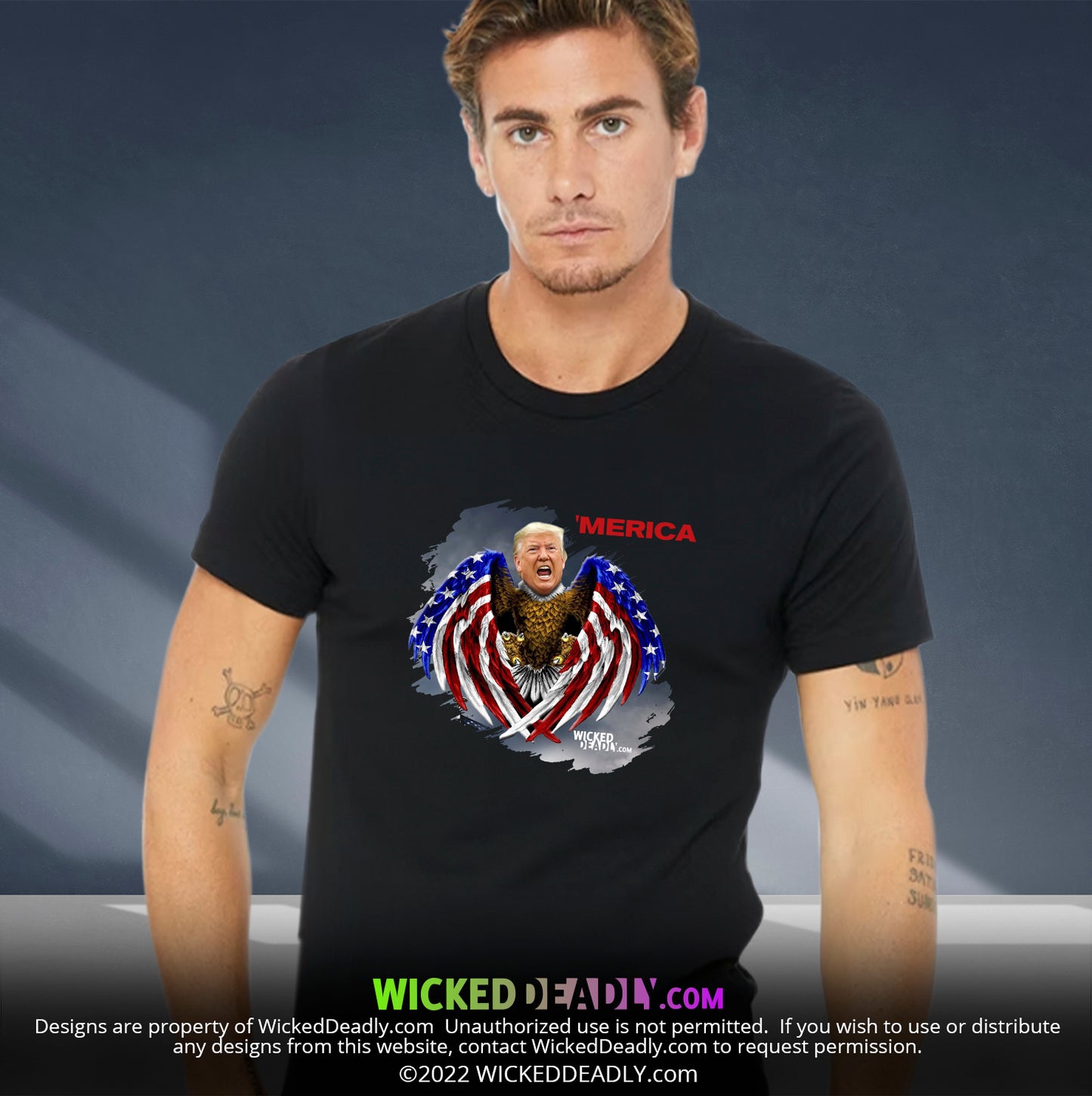 Merica Trump-Eagle | PREMIUM T-SHIRT (unisex)