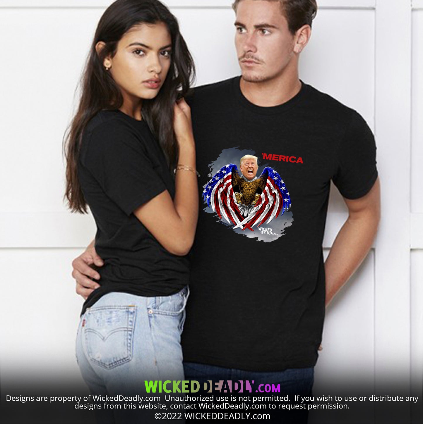 Merica Trump-Eagle | PREMIUM T-SHIRT (unisex)