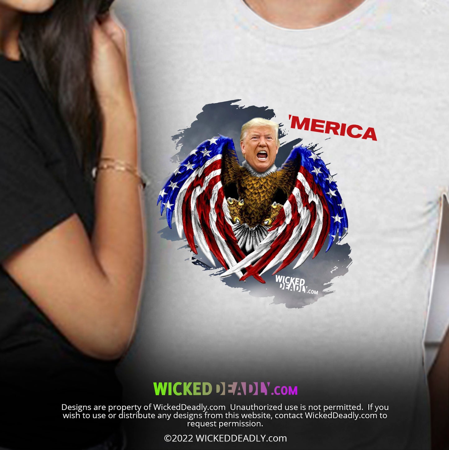 Merica Trump-Eagle | PREMIUM T-SHIRT (unisex)