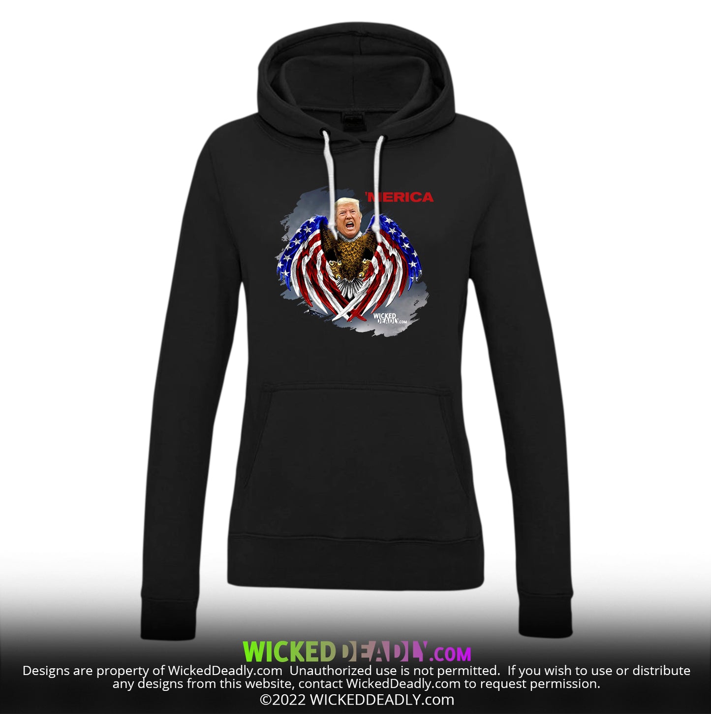 Merica Trump-Eagle | PULL-OVER HOODIE (womens)