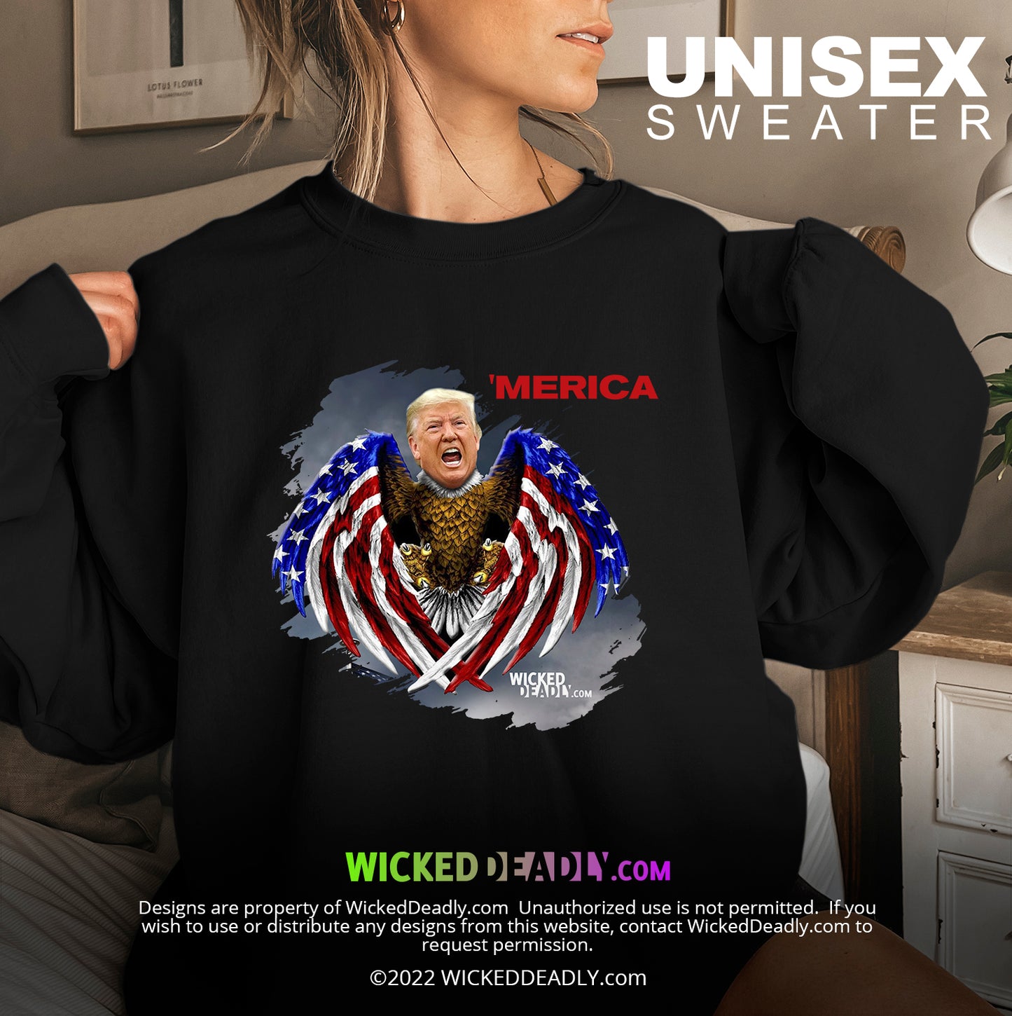 Merica Trump-Eagle | SWEATSHIRT (unisex)