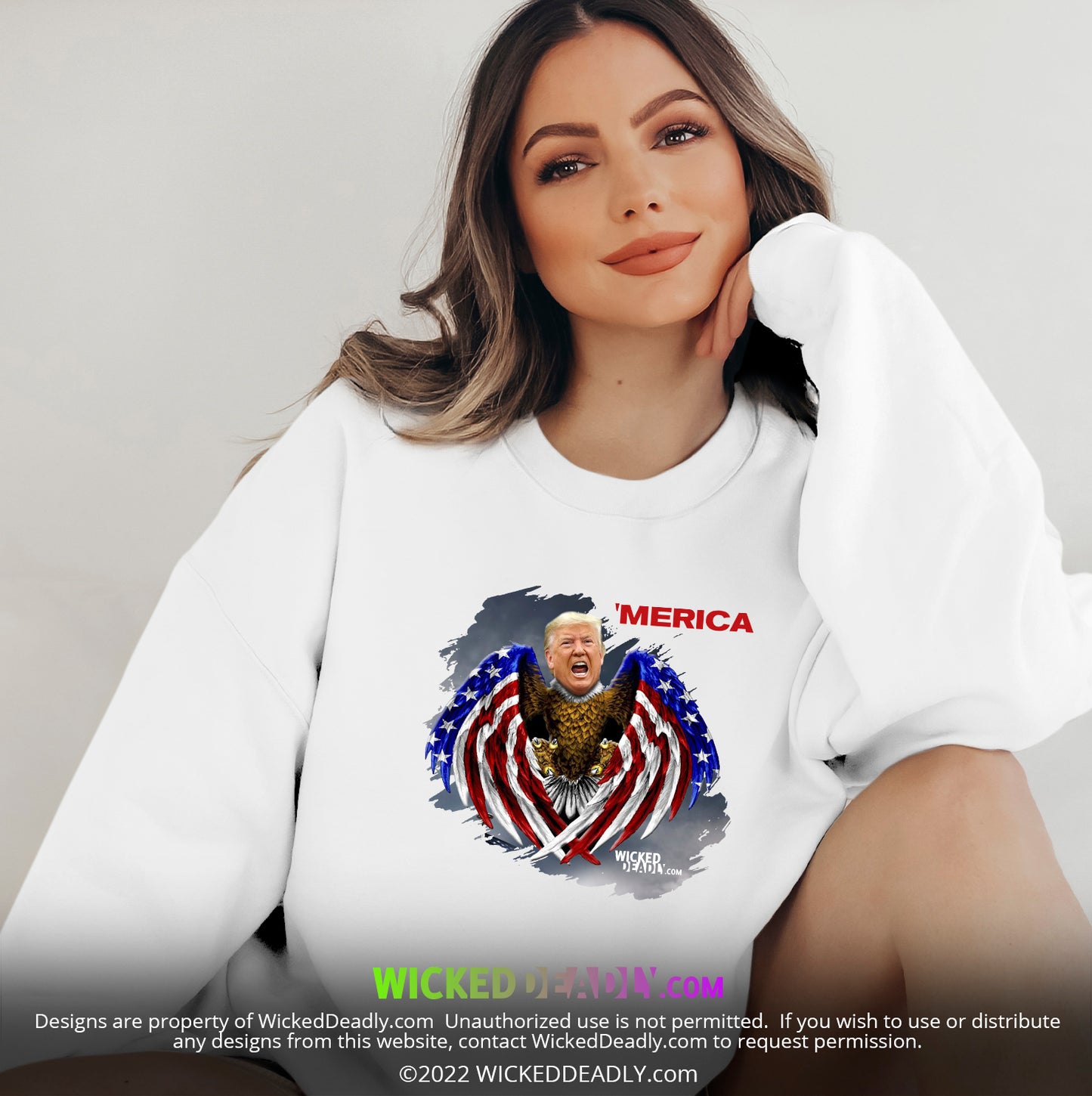 Merica Trump-Eagle | SWEATSHIRT (unisex)