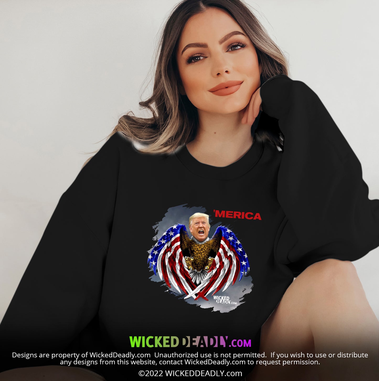 Merica Trump-Eagle | SWEATSHIRT (unisex)