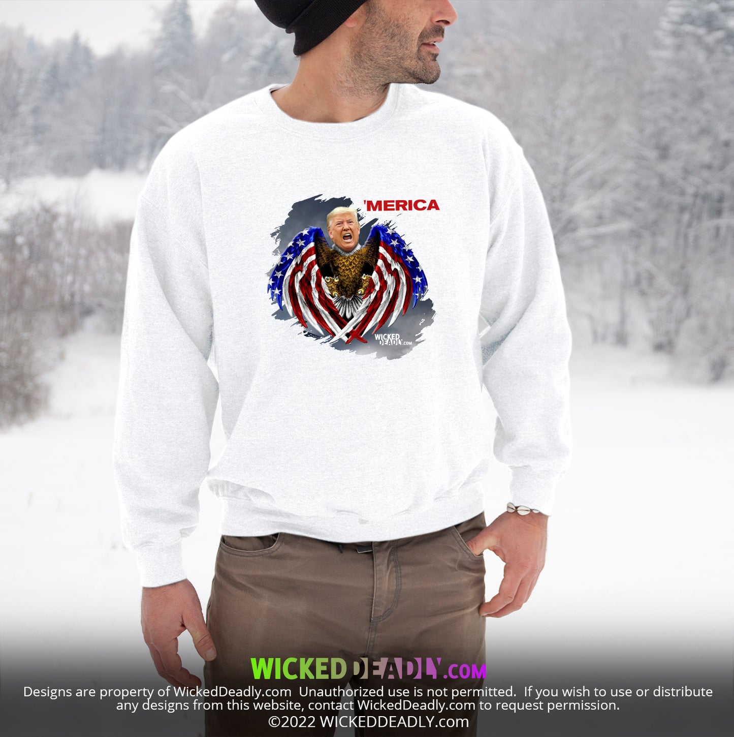 Merica Trump-Eagle | SWEATSHIRT (unisex)