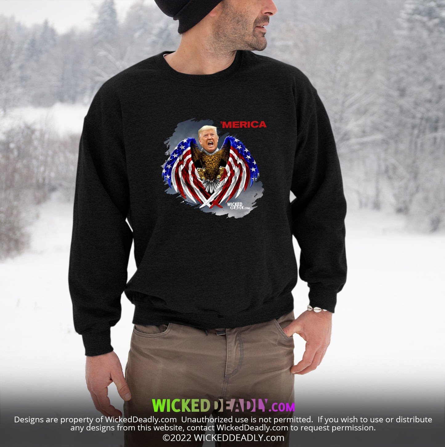 Merica Trump-Eagle | SWEATSHIRT (unisex)