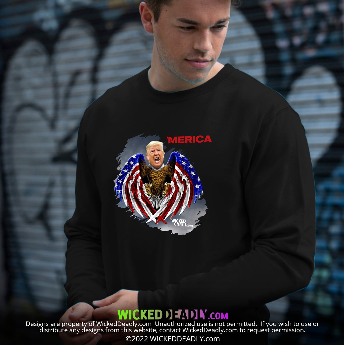 Merica Trump-Eagle | SWEATSHIRT (unisex)