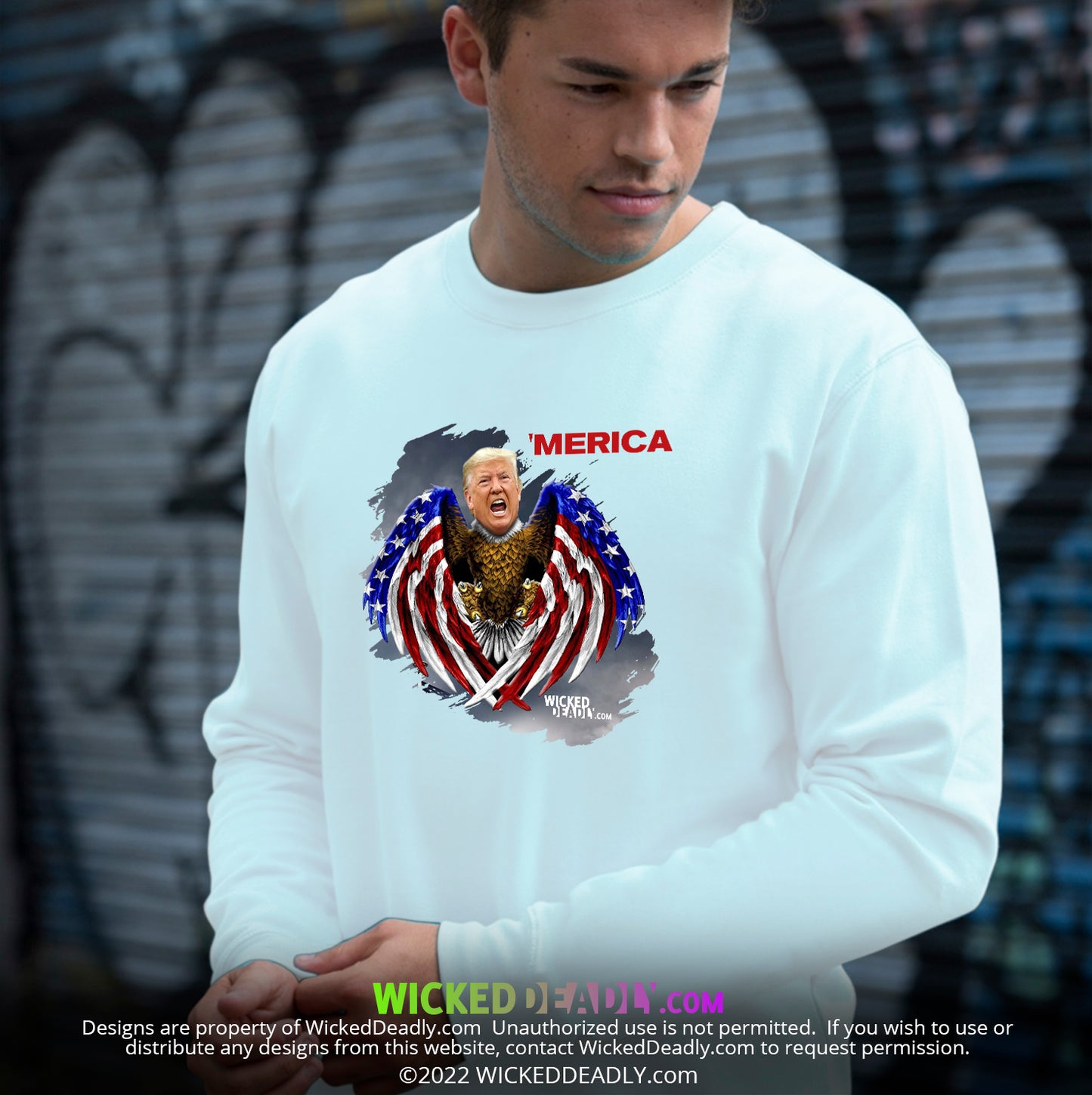 Merica Trump-Eagle | SWEATSHIRT (unisex)