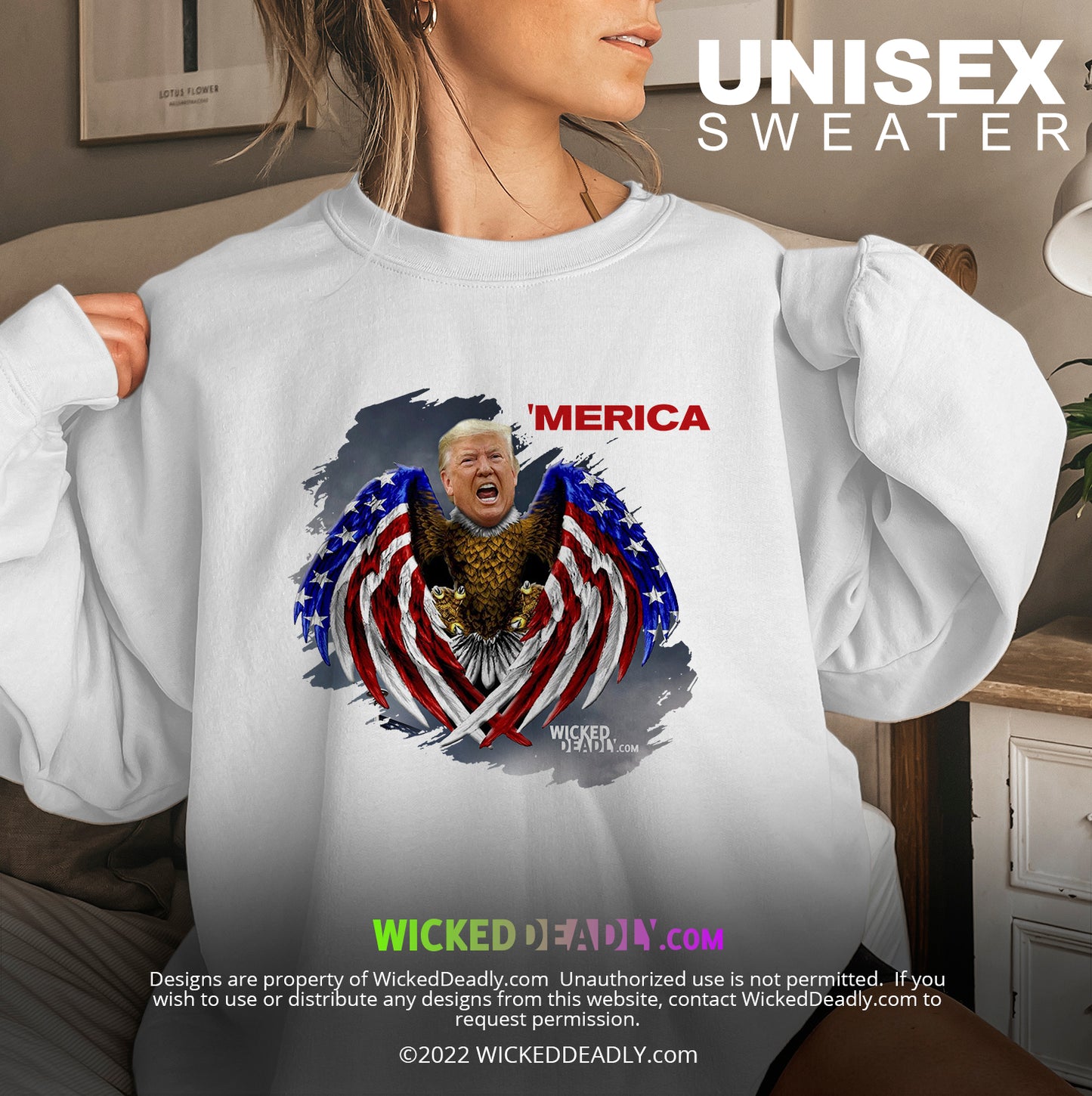 Merica Trump-Eagle | SWEATSHIRT (unisex)