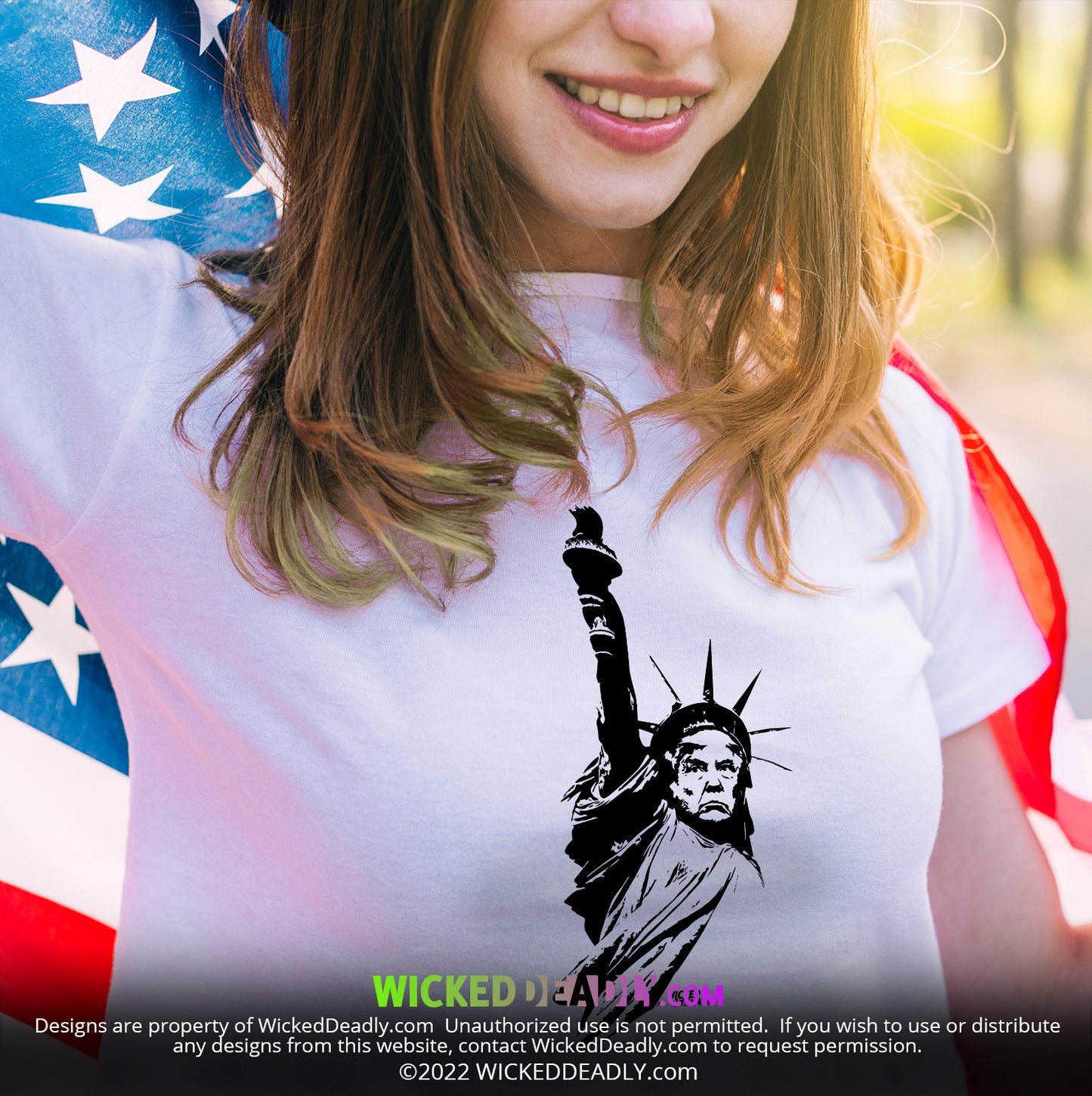 Statue of Trumperty Design #2 | T-SHIRT (womens)