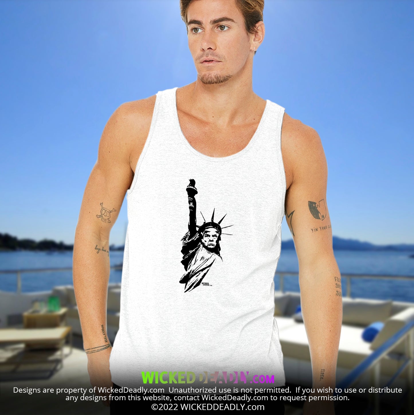 Statue of Trumperty Design #2 | TANK-TOP (unisex)