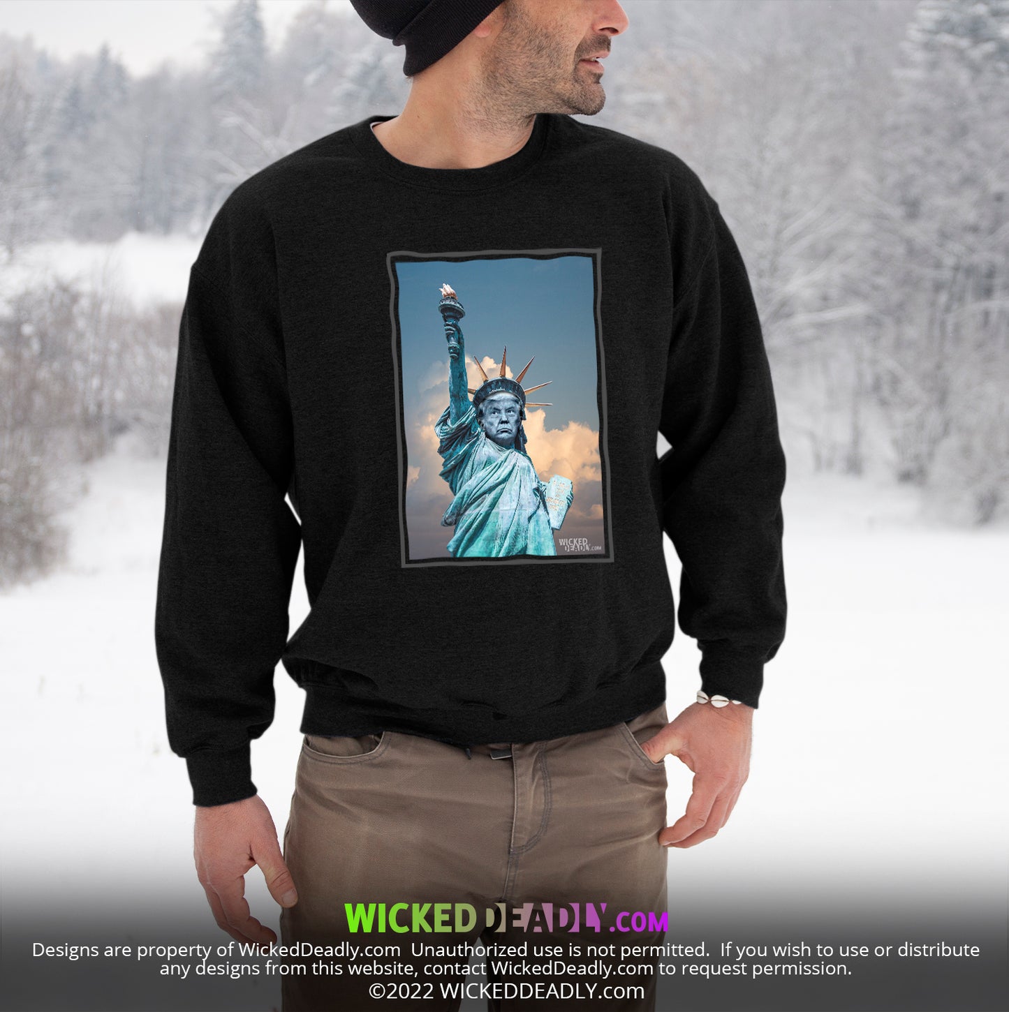 Statue of Trumperty Design #3 | SWEATSHIRT (unisex)