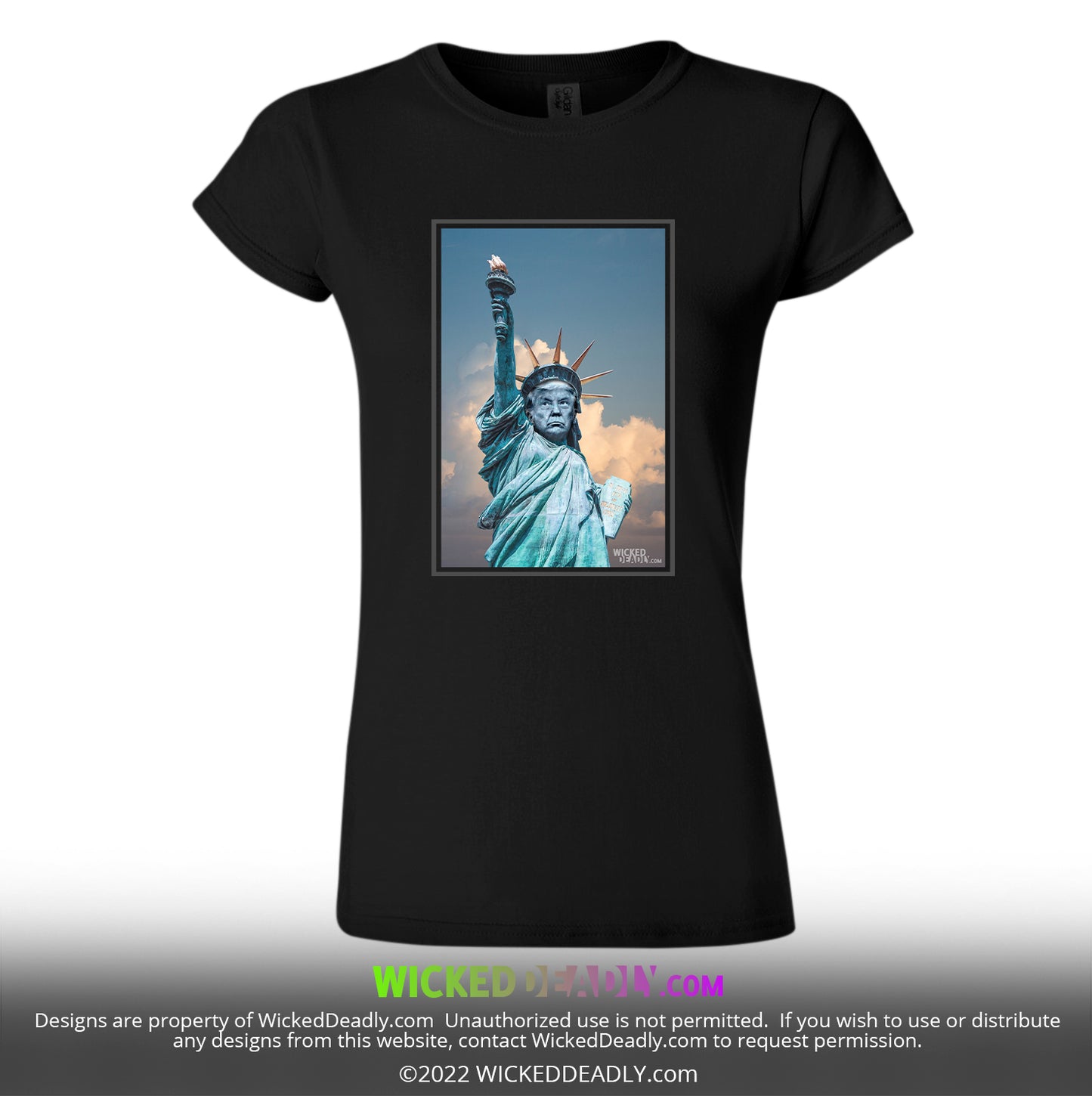 Statue of Trumperty Design #3 | T-SHIRT (womens)