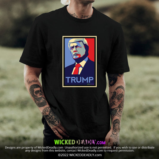 Trump Blue & Red portrait #1 | CLASSIC T-SHIRT (unisex)