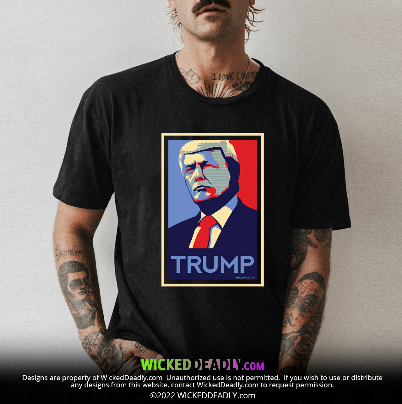 Trump Blue & Red portrait #1 | CLASSIC T-SHIRT (unisex)