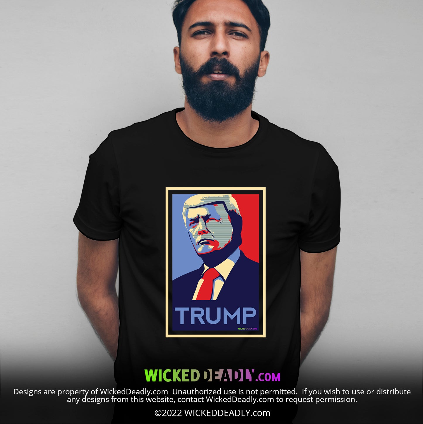 Trump Blue & Red portrait #1 | CLASSIC T-SHIRT (unisex)