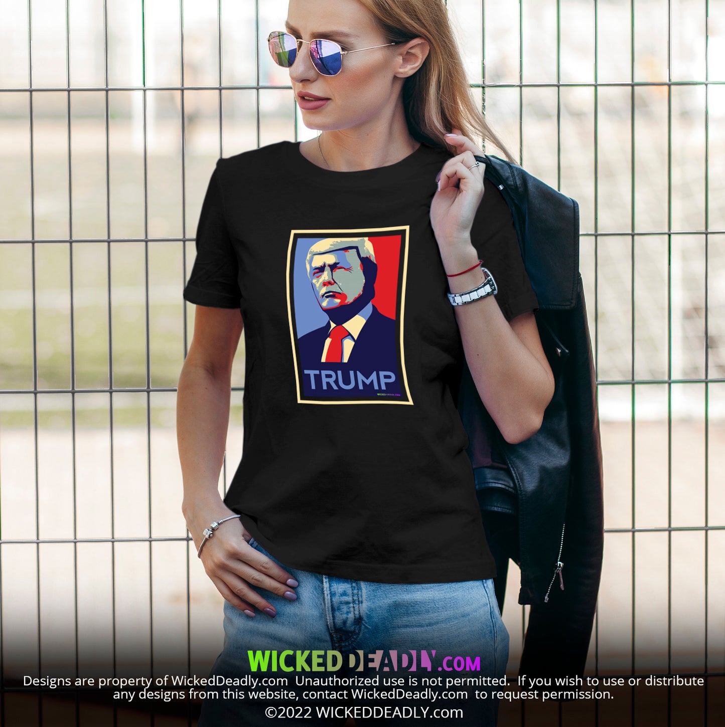 Trump Blue & Red portrait #1 | CLASSIC T-SHIRT (unisex)