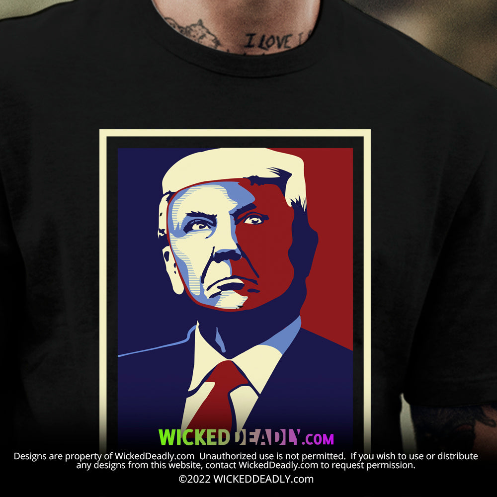 Trump Blue & Red portrait #2 | CLASSIC T-SHIRT (unisex)