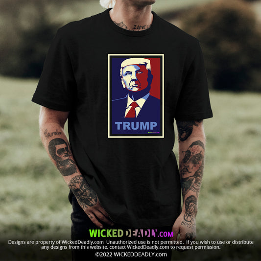 Trump Blue & Red portrait #2 | CLASSIC T-SHIRT (unisex)