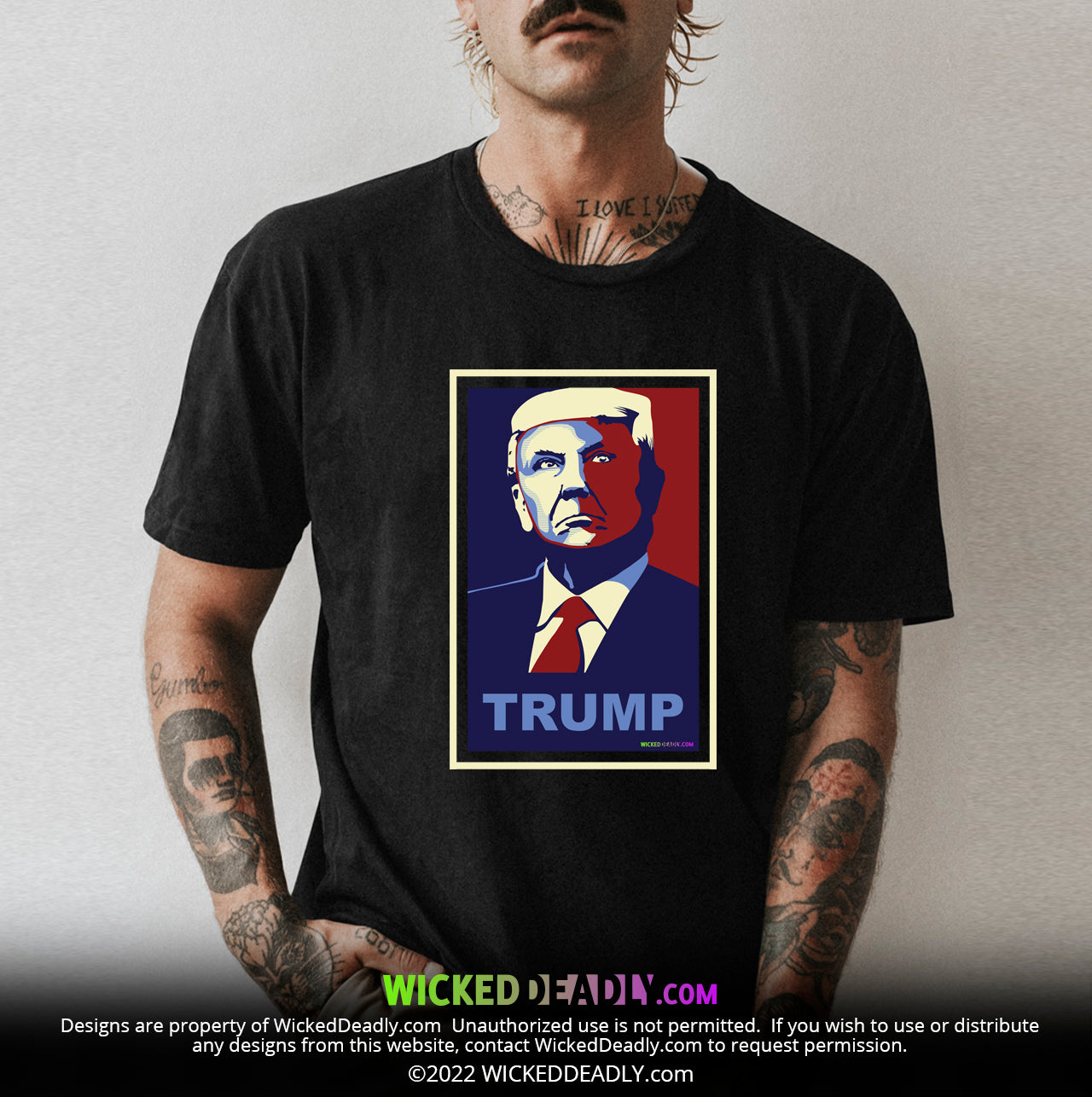 Trump Blue & Red portrait #2 | CLASSIC T-SHIRT (unisex)