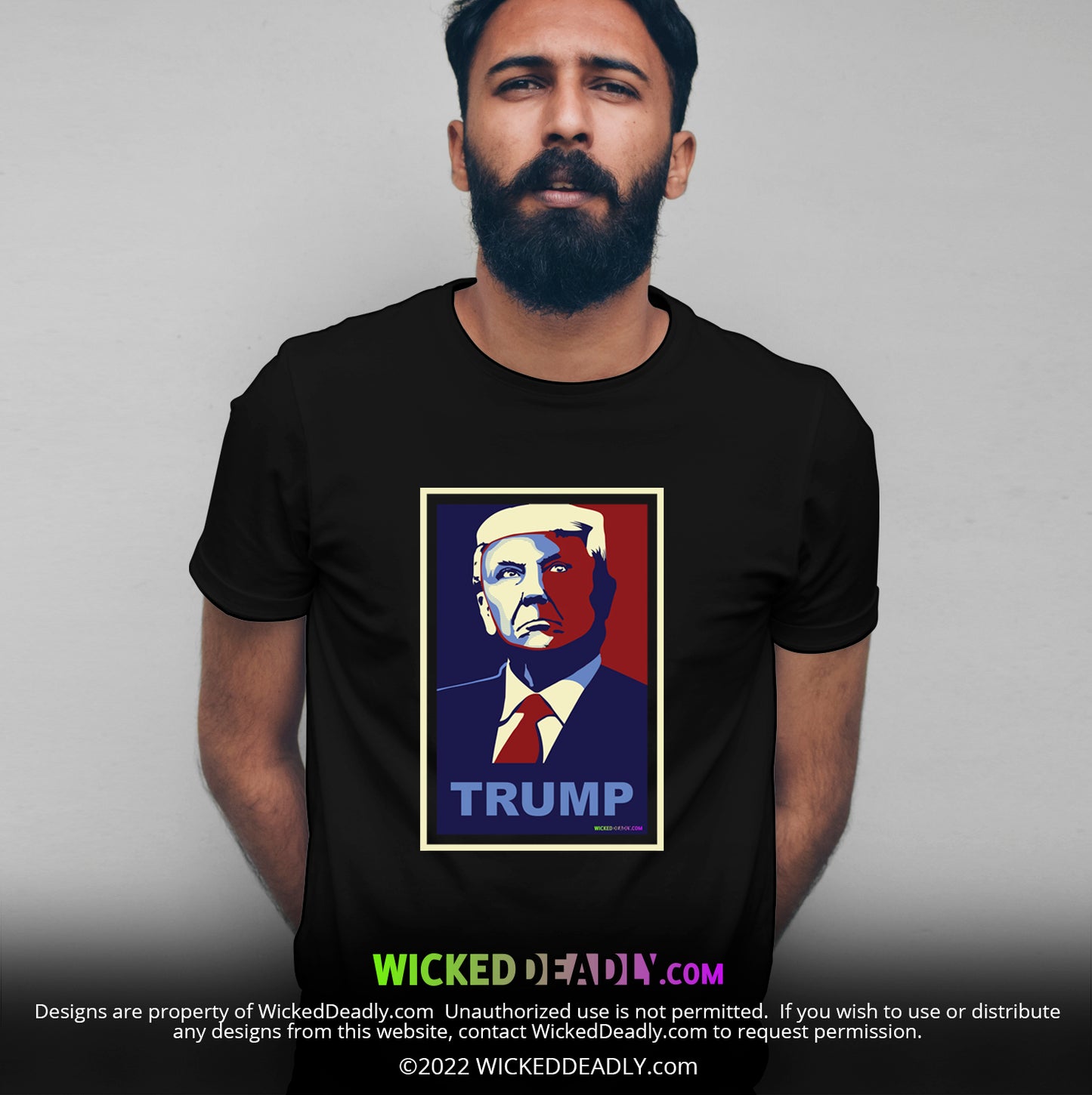 Trump Blue & Red portrait #2 | CLASSIC T-SHIRT (unisex)