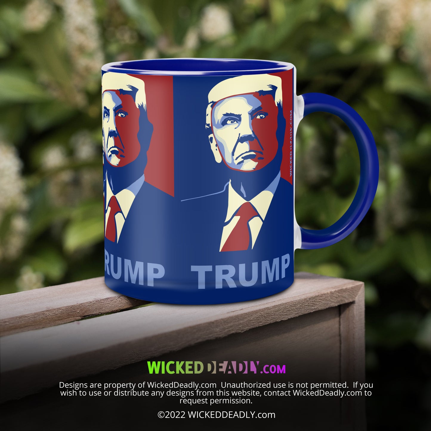 Trump Blue & Red portrait #1 | CLASSIC COFFEE MUG (11oz. Ceramic)