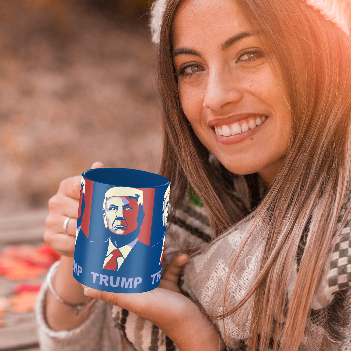 Trump Blue & Red portrait #1 | CLASSIC COFFEE MUG (11oz. Ceramic)