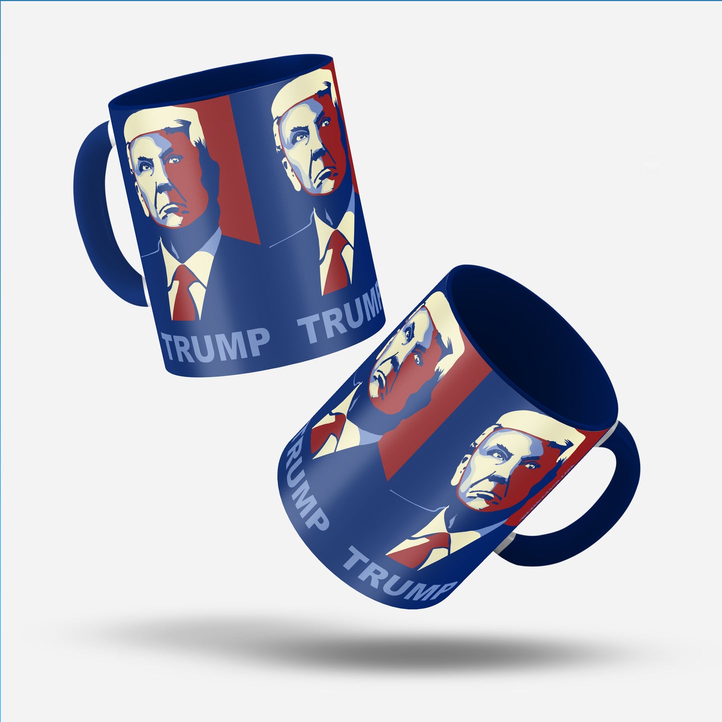 Trump Blue & Red portrait #1 | CLASSIC COFFEE MUG (11oz. Ceramic)