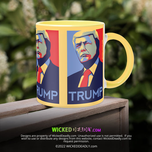 Trump Blue & Red portrait #2 | CLASSIC COFFEE MUG (11oz. Ceramic)