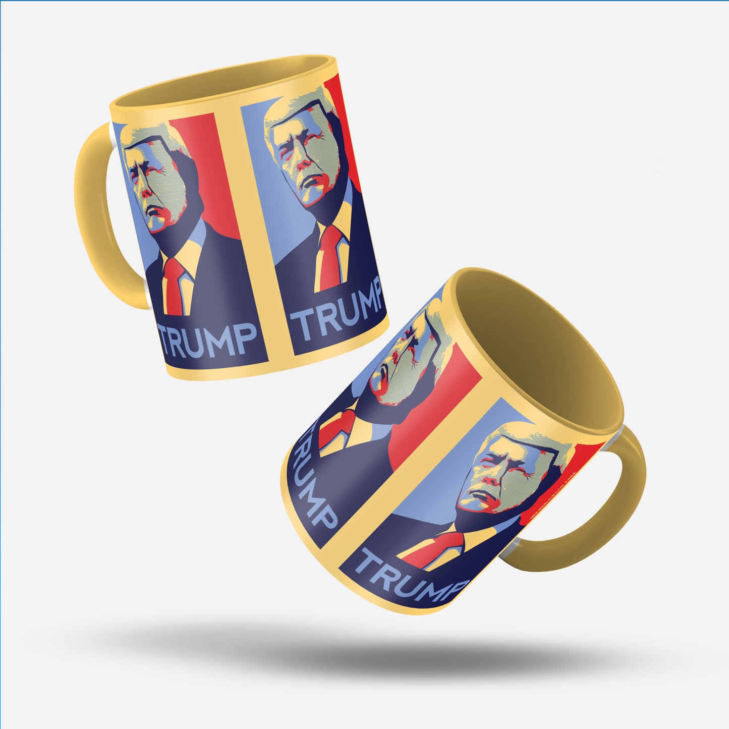 Trump Blue & Red portrait #2 | CLASSIC COFFEE MUG (11oz. Ceramic)