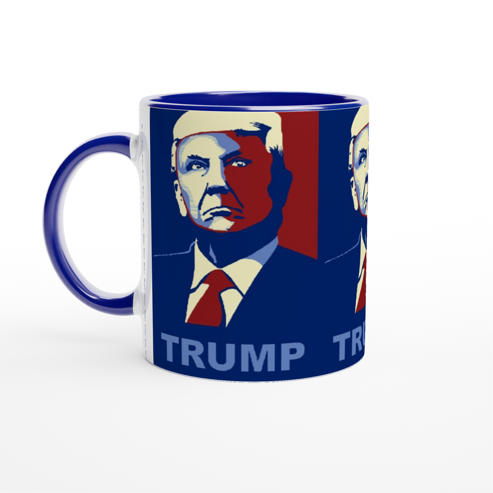 Trump Blue & Red portrait #1 | CLASSIC COFFEE MUG (11oz. Ceramic)